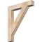 Ekena Millwork Traditional Block Smooth Bracket, Douglas Fir, 3 1/2"W x 24"D x 28"H BKT04X24X28TRA05SDF - alternate 1